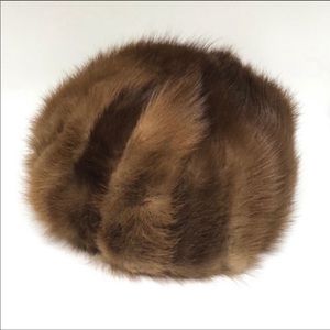 Vintage Muirs New Jersey Brown Mink Fur Hat